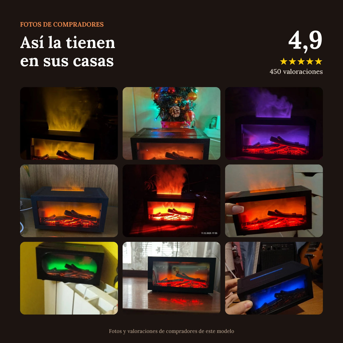 Fotos de compradores de la chimenea Flamma