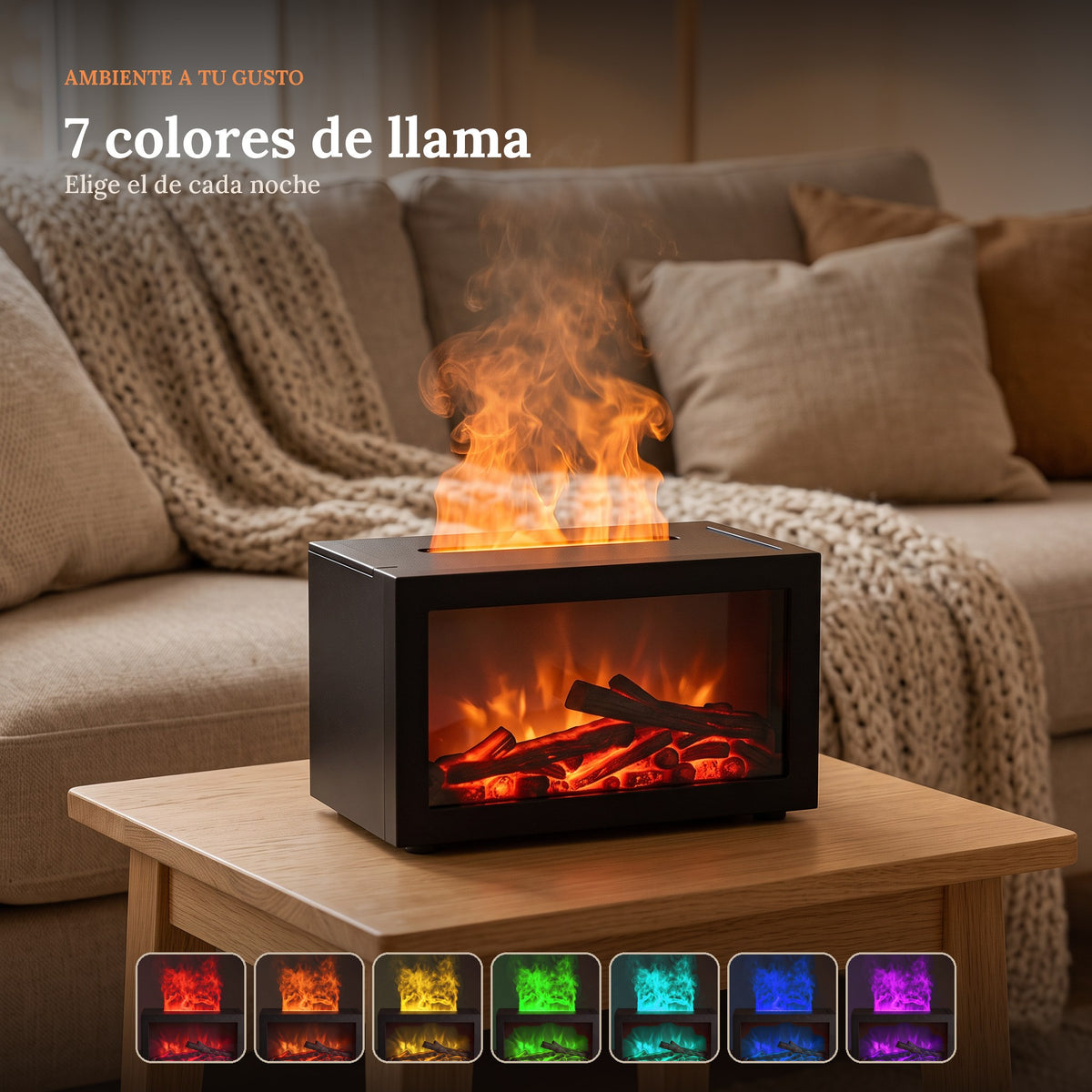 Llama en 7 colores